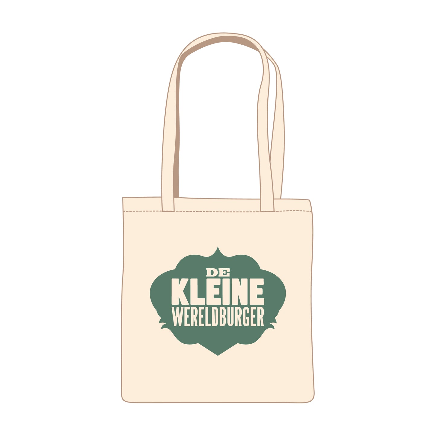 Totebag - De Kleine Wereldburger